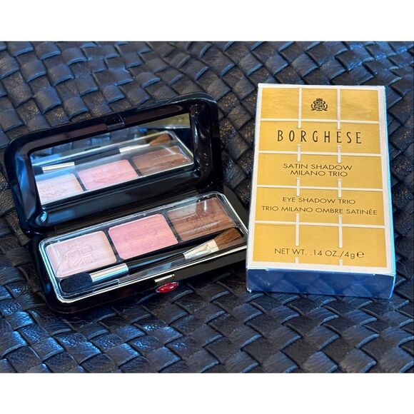 BORGHESE - NWT Satin Shadow Milano Trio Eyeshadow Palette in #8 "Terra Toscana" - Picture 1 of 15